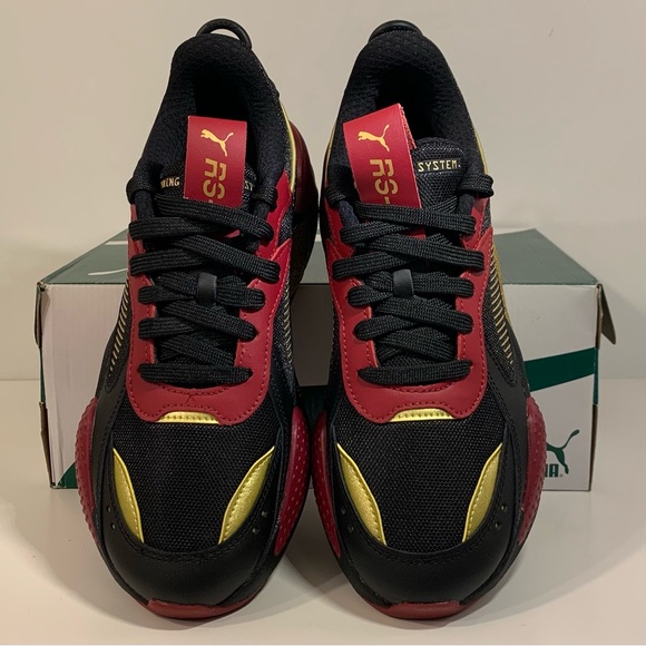 [BRAND NEW] PUMA RS-X GLITZ CC BLACK TIBETAN RED GOLD WOMENS SIZE 8.5 SNEAKERS - Picture 6 of 9